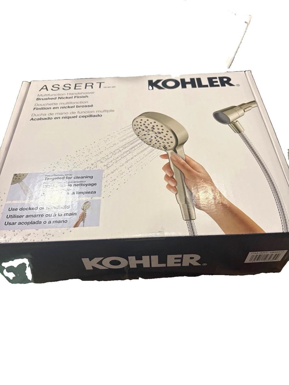 Kohler Assert 6-Spray Handheld Shower Head Magnetic Dock BN R38755-G-BN